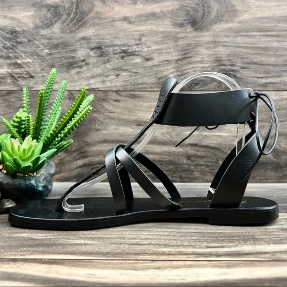 NIB Matisse Sunnie Gladiator Leather Sandal Black - Picture 10 of 16